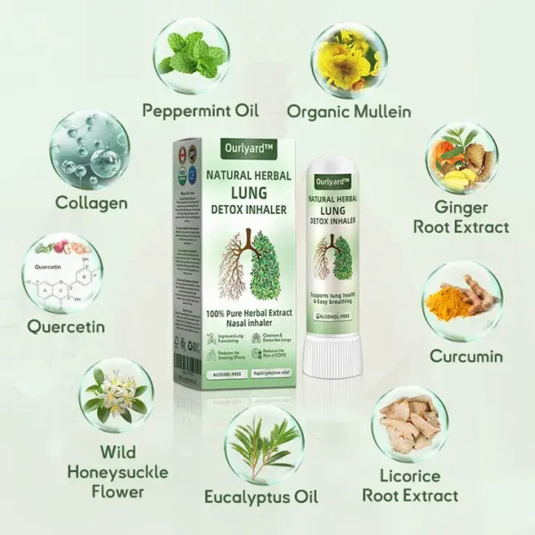 Official Store:Ourlyard™ Natural Herbal Lung Detox Inhaler