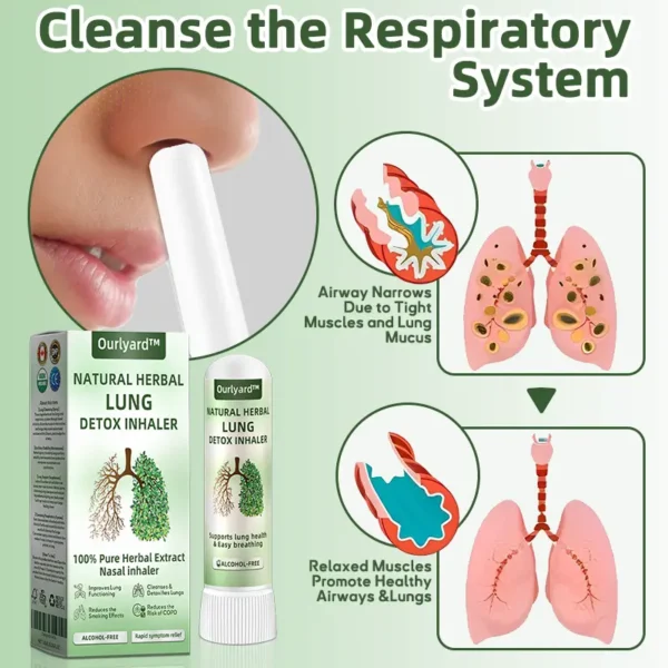 Official Store:Ourlyard™ Natural Herbal Lung Detox Inhaler