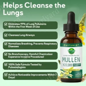 Ourlyard® Mullein Leaf Drops for Lungs